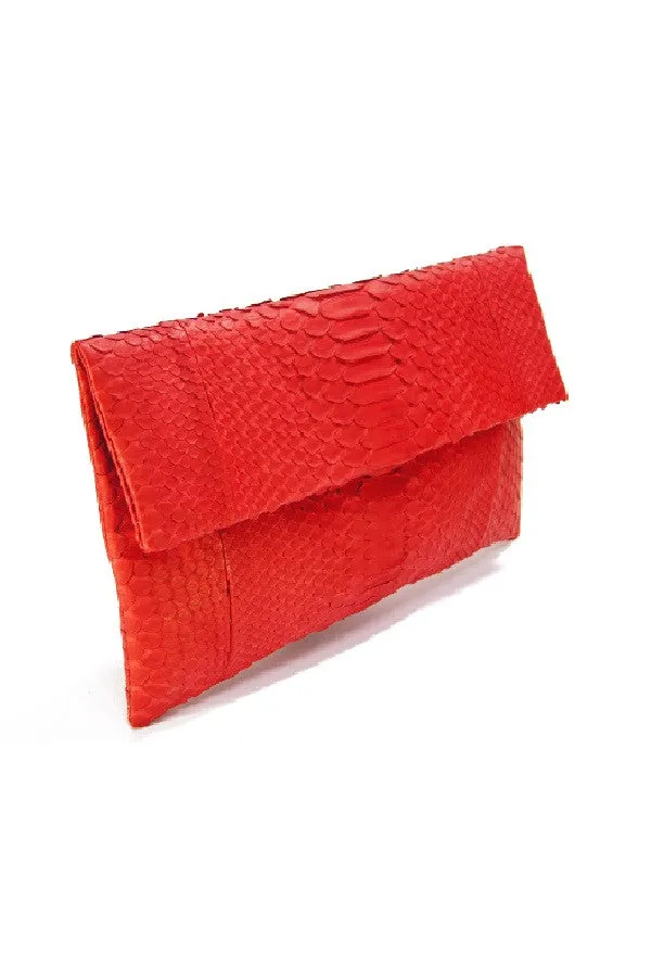 Mandalay Scarlet Foldover Clutch