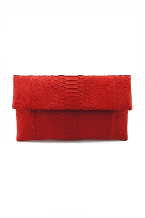 Mandalay Scarlet Foldover Clutch