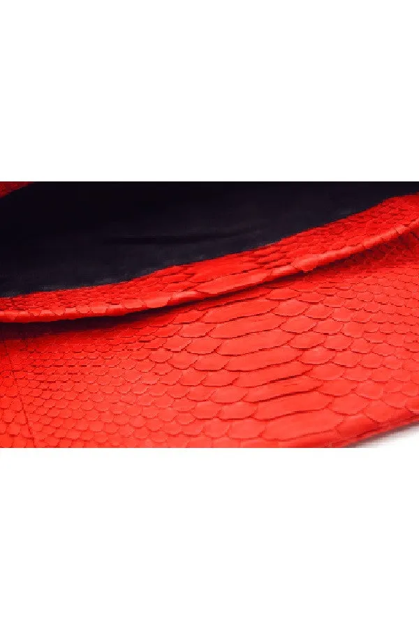 Mandalay Scarlet Foldover Clutch