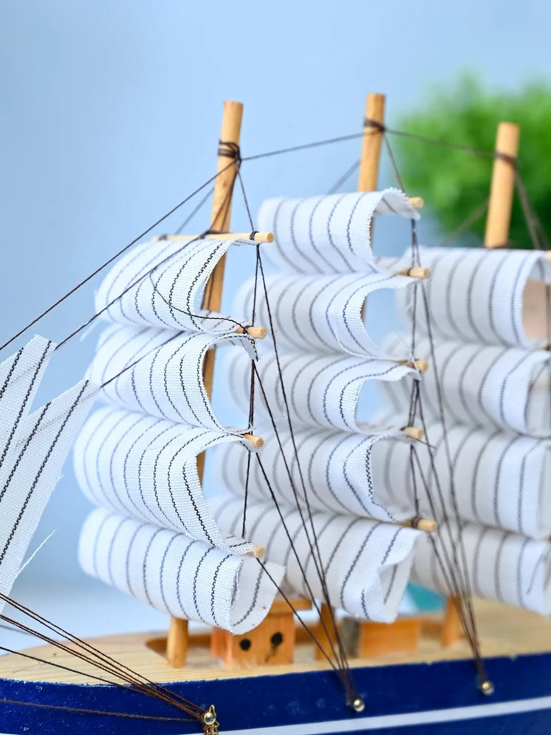 Market99 Wooden Sailing Ship Showpiece