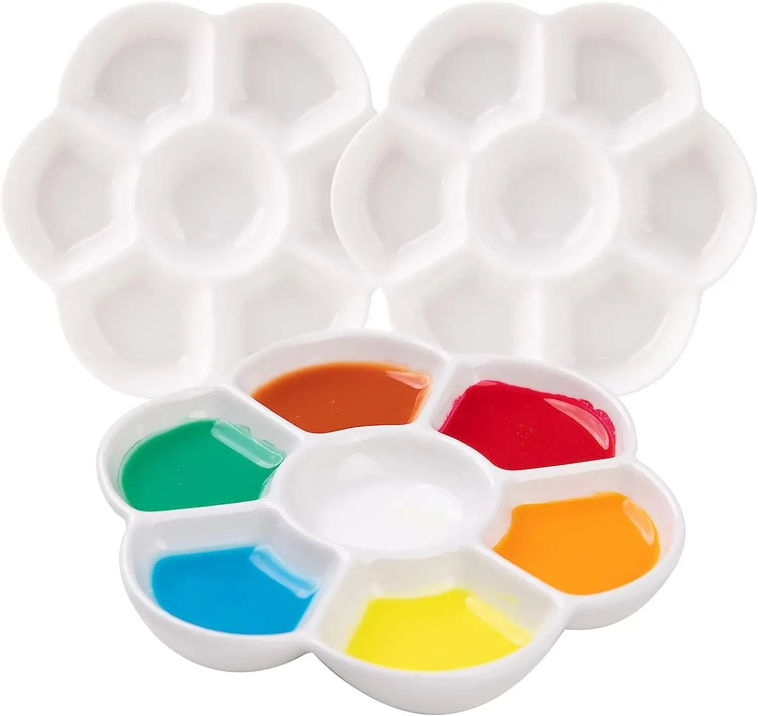 MEEDEN 7-Well Studio Porcelain Paint Palette
