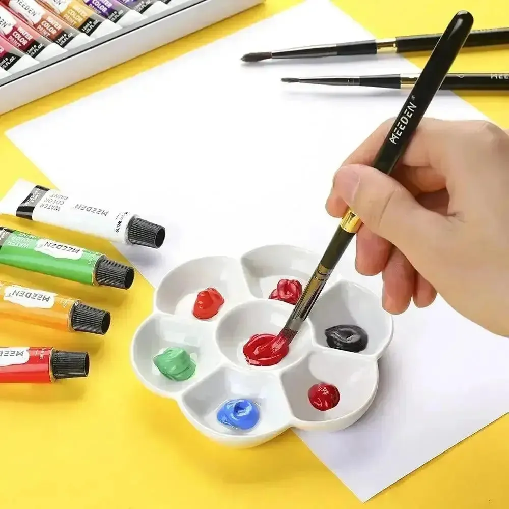 MEEDEN 7-Well Studio Porcelain Paint Palette