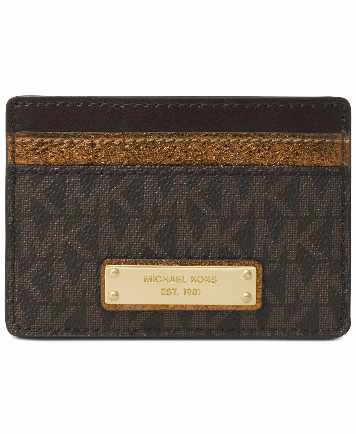 Michael Michael Kors Signature Bicolor Card Case