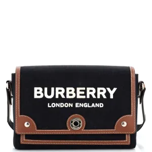 Note Crossbody Bag Canvas with Leather Medium