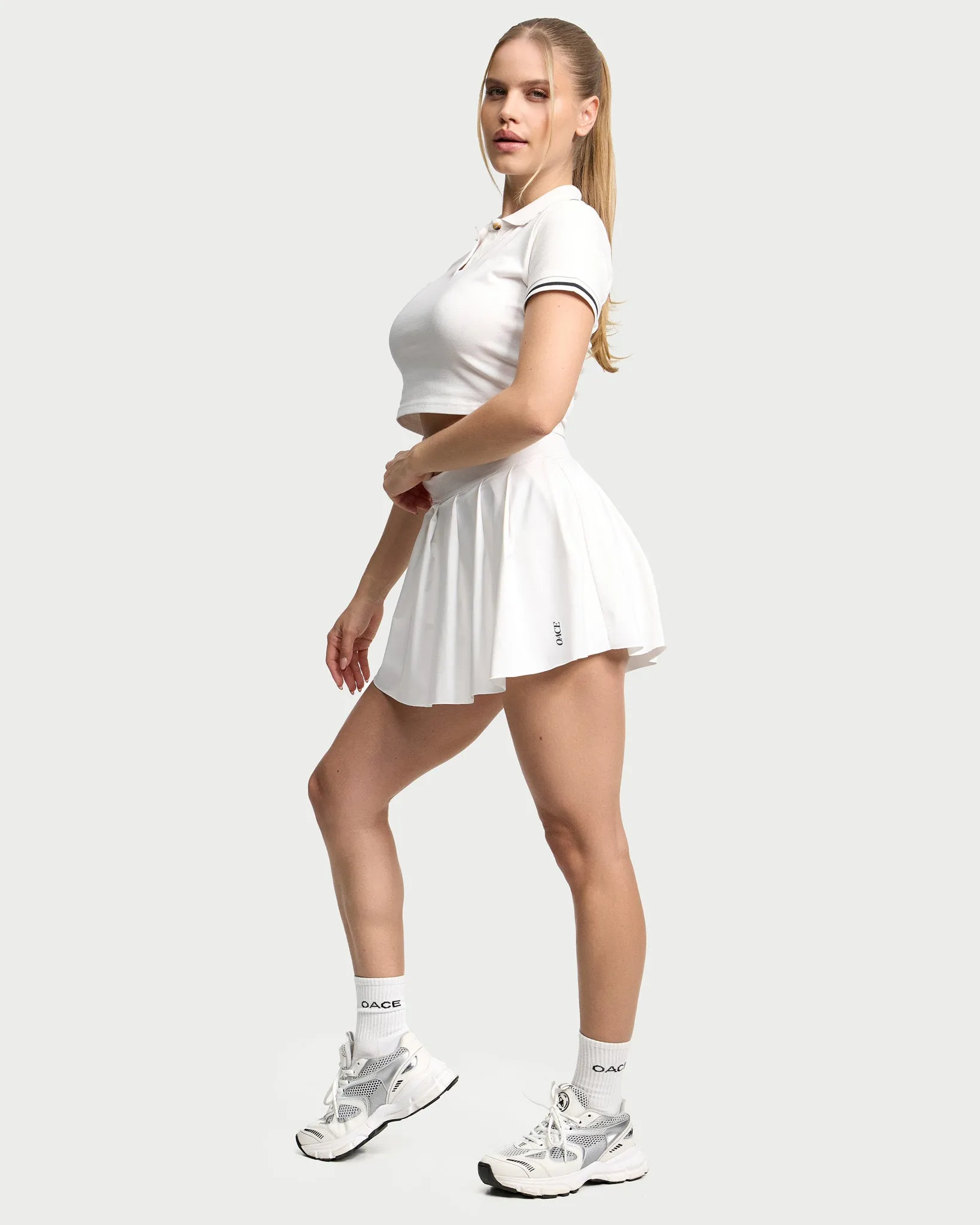 Nylon Folded Skirt (Outlet)