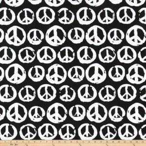 Peaceful Black/White Fabric By Premier Prints