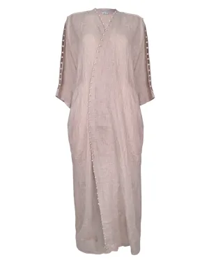 Pearl Drops on Rose Abaya