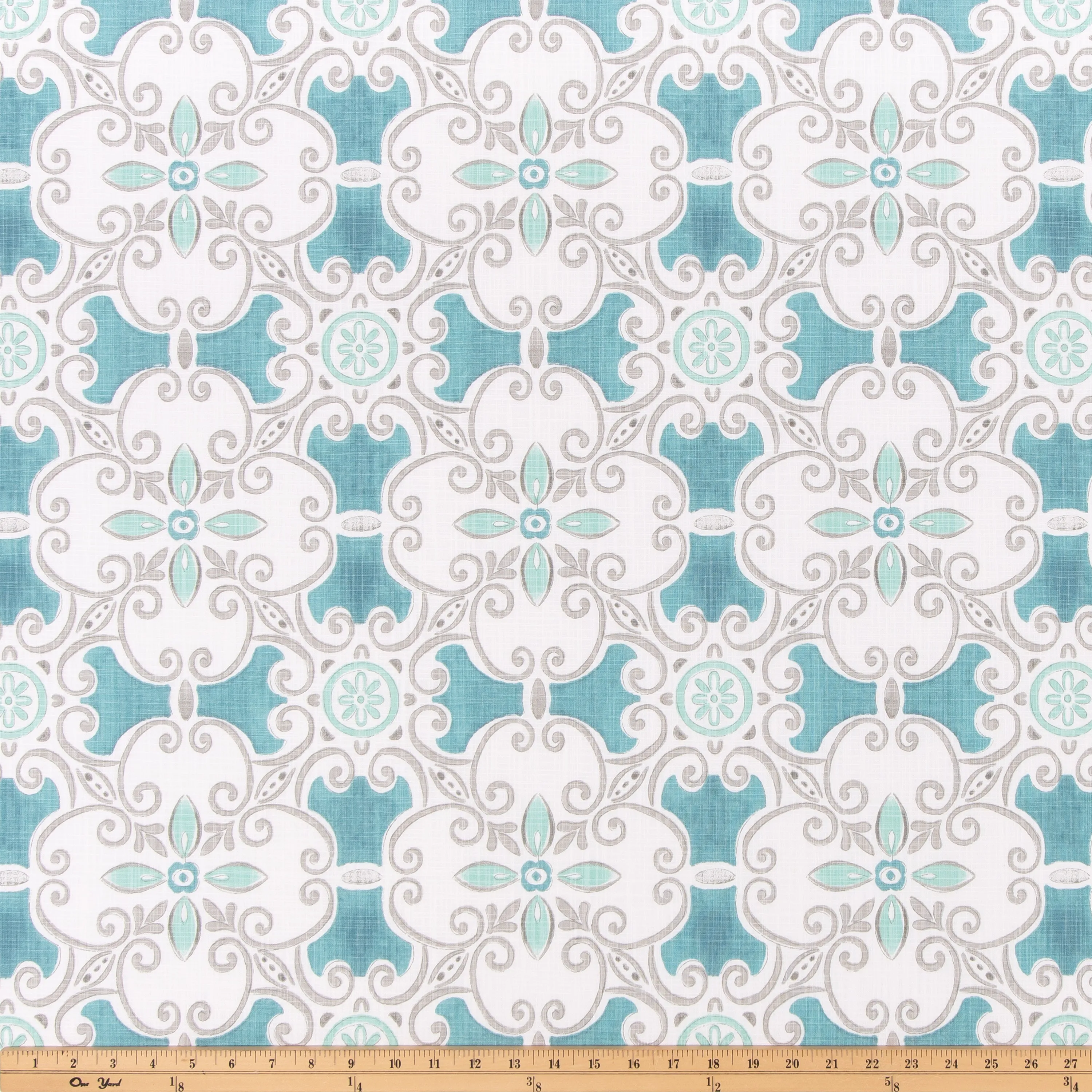 Promenade Fountain Slub Canvas Fabric By Premier Prints