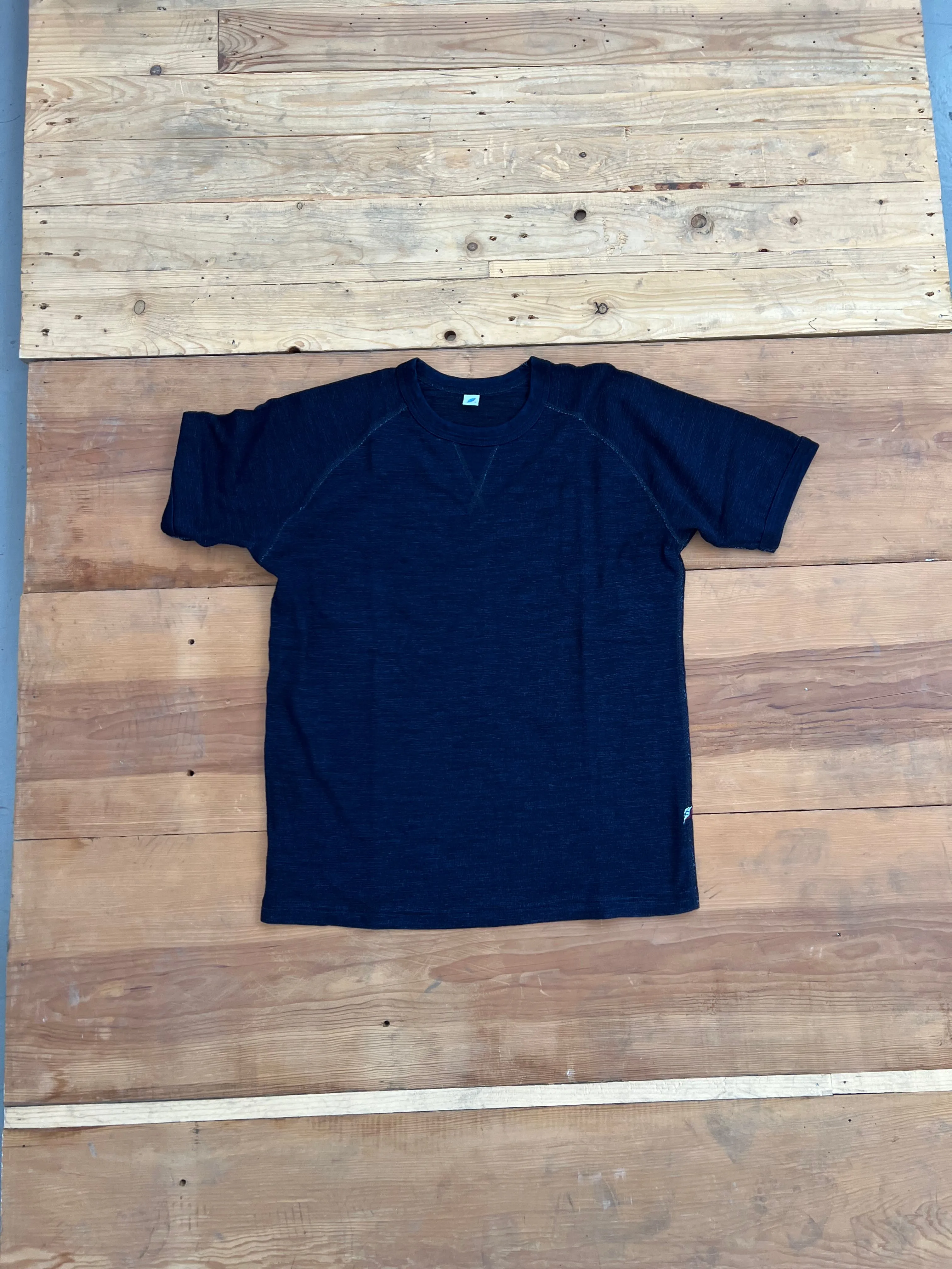 Pure Blue Japan Slub Jersey Raglan T shirt