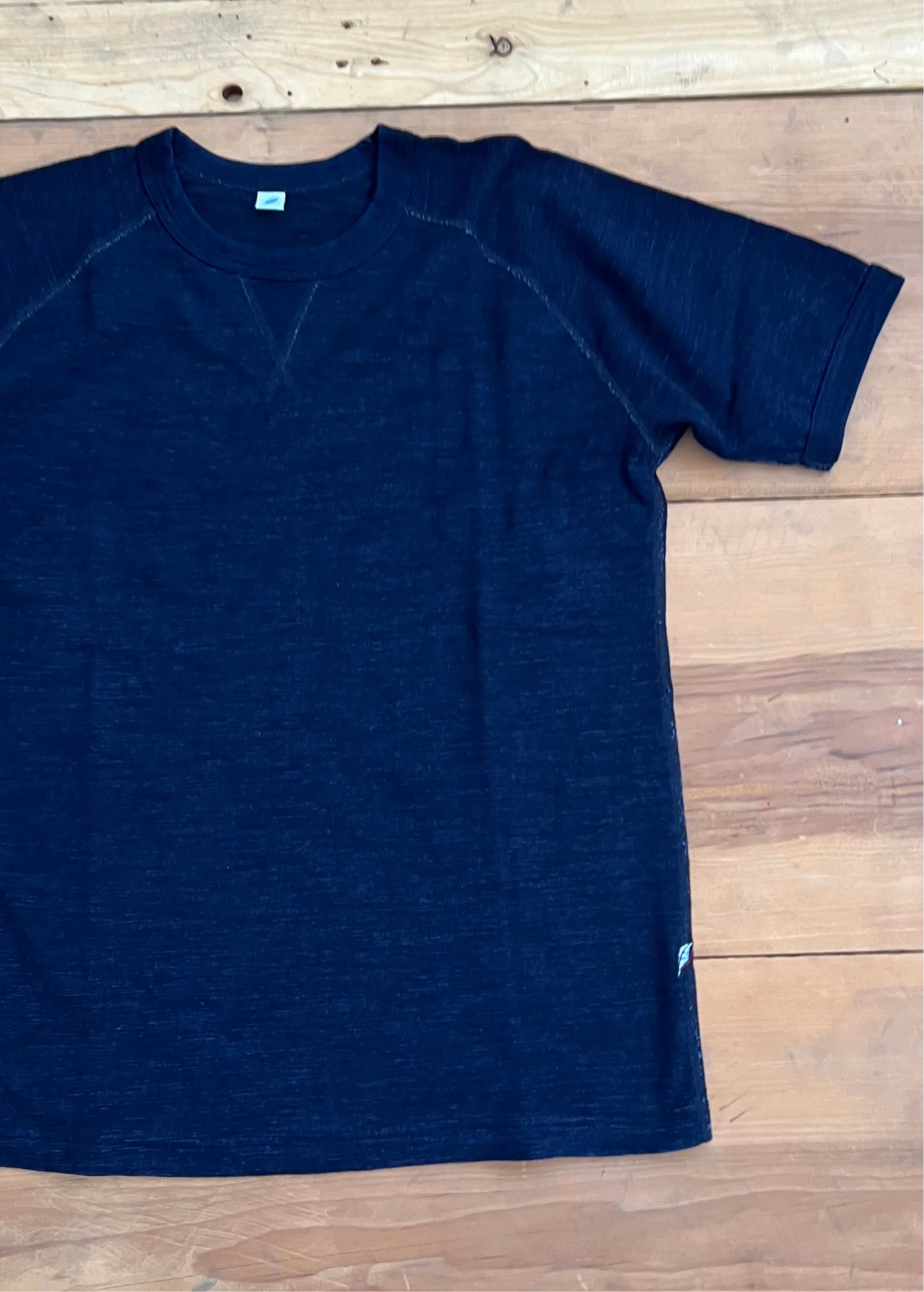 Pure Blue Japan Slub Jersey Raglan T shirt