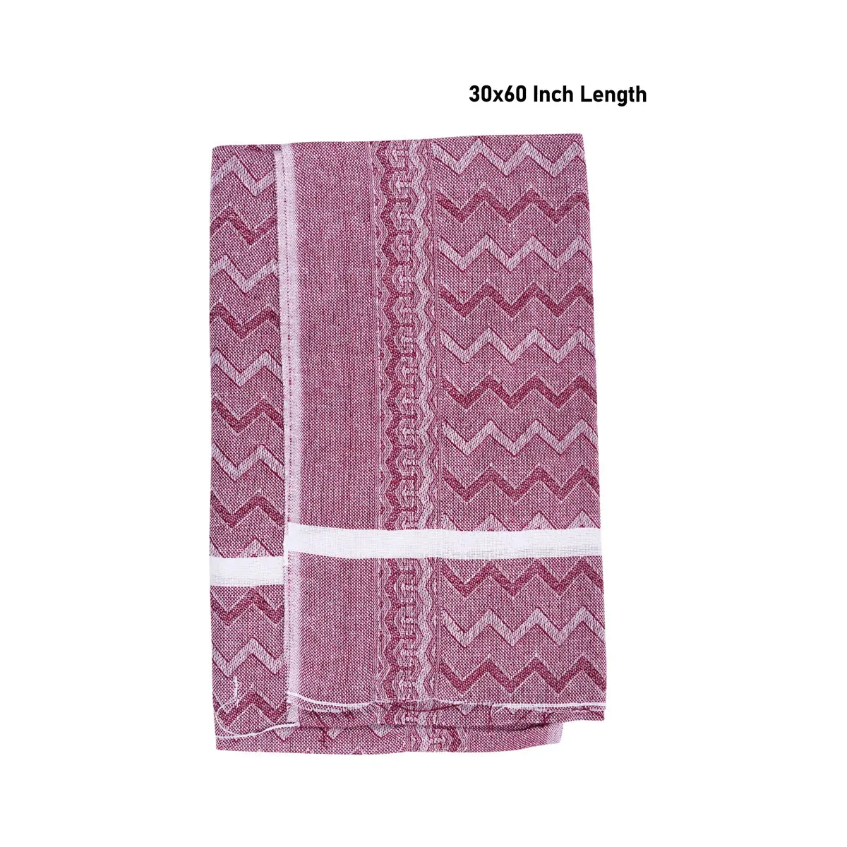 Towel - 30 x 60 Inches | Angavastram/ Kasavu Shawl for Men