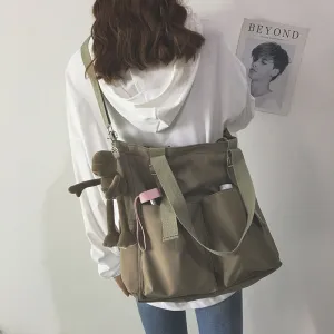 Waterproof Large Capacity Canvas Shoulder Crossbody Bags For Women